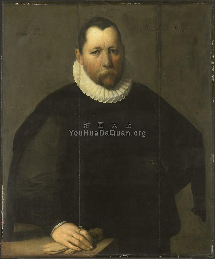 Portrait of Pieter Jansz Kies - 科内利·凡·哈勒姆